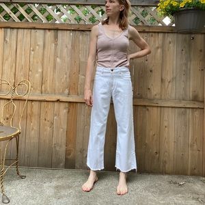DL1961 Hepburn wide leg 26 eggshell